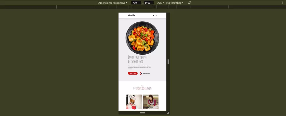 تنفيذ صفحة ويب متجاوبة من الصفر تناسب جميع مقاسات الاجهزة المختلفة