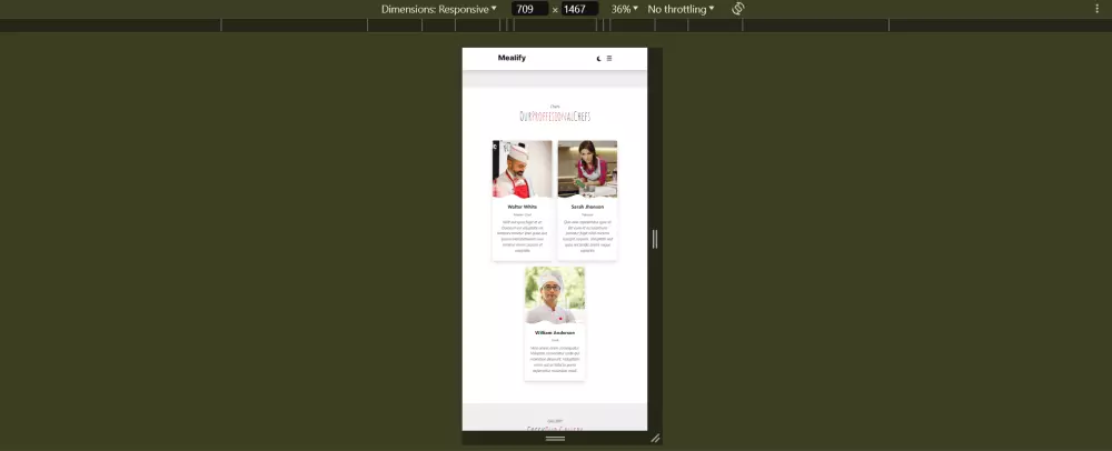 تنفيذ صفحة ويب متجاوبة من الصفر تناسب جميع مقاسات الاجهزة المختلفة