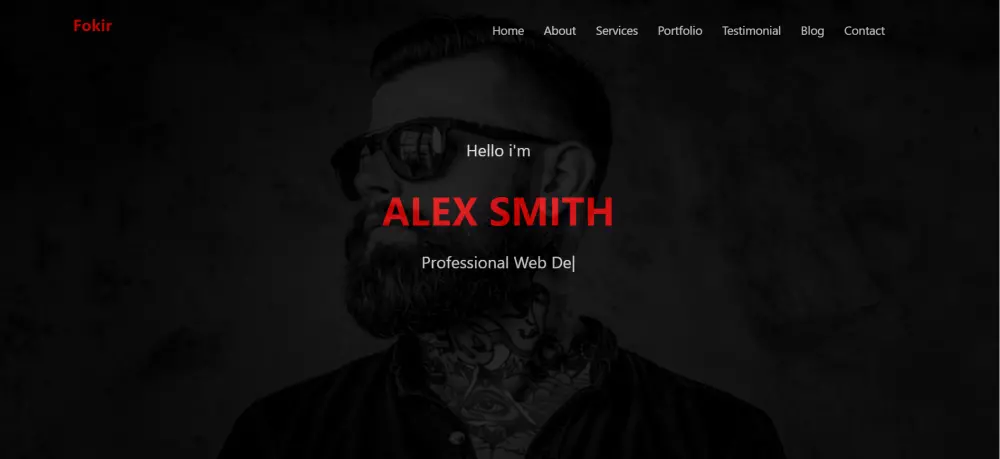 تنفيذ صفحة ويب باستخدام لغات HTML, CSS, and Javascript