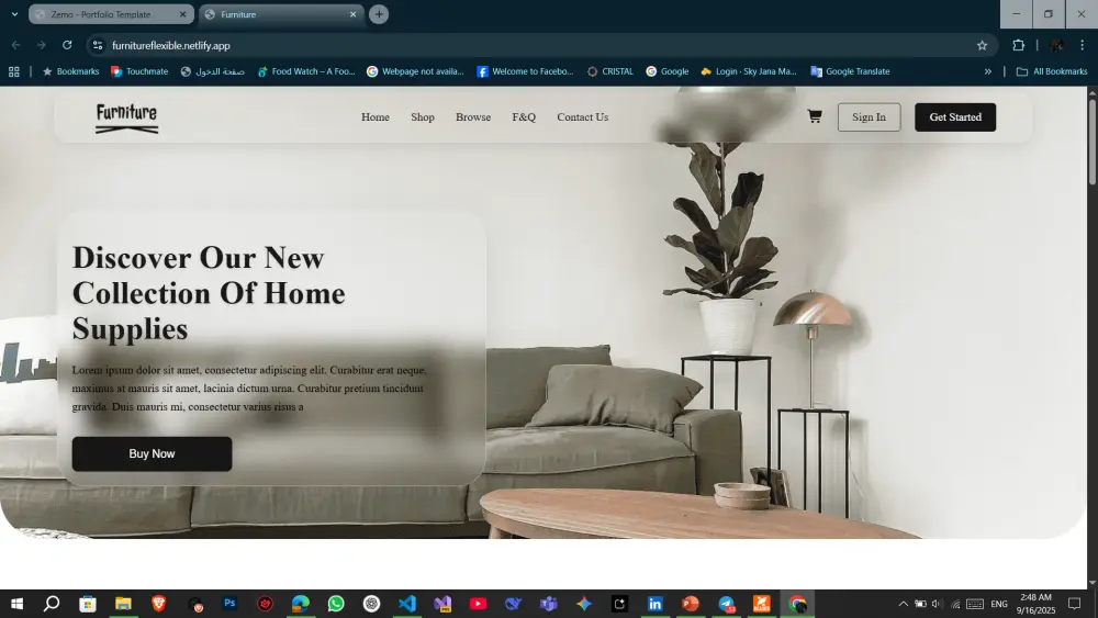 تصميم صفحات ويب ومواقع الكتروني