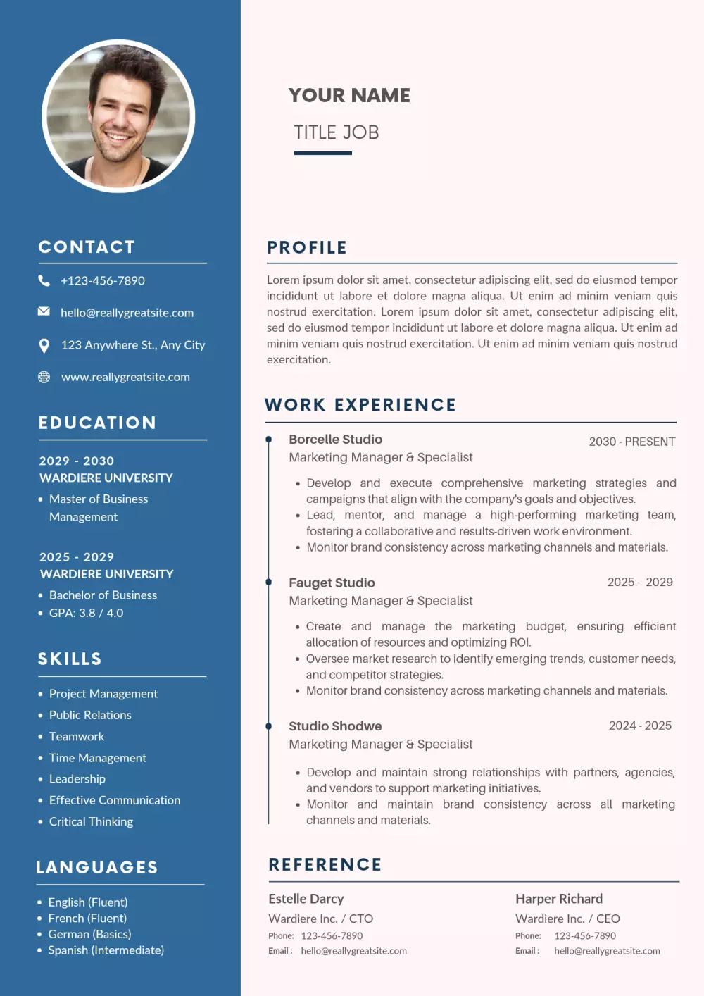 تصميم السير الذاتية