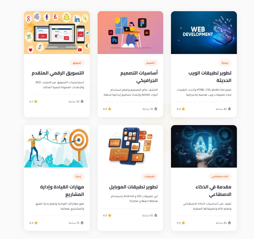 تصميم مواقع إلكترونية احترافية جذابة ومتجاوبة مع كل الأجهزة