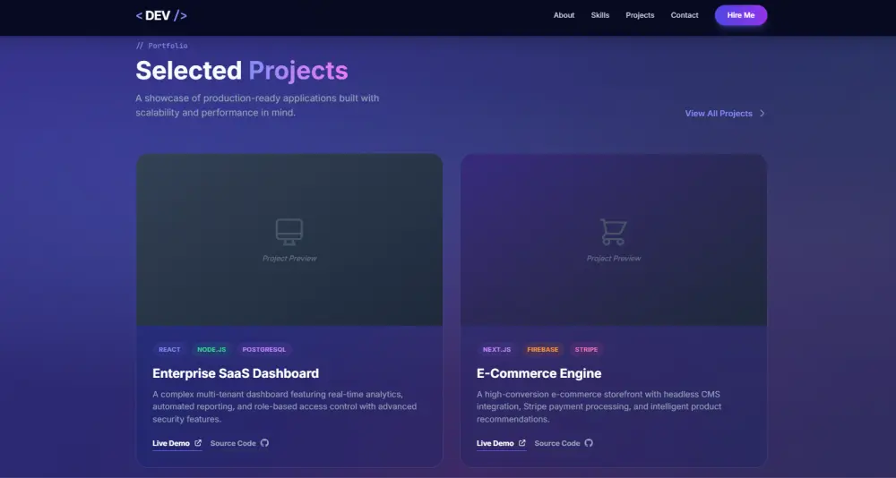 تصميم موقع بروفايل احترافي (Profile Website) متجاوب وسريع