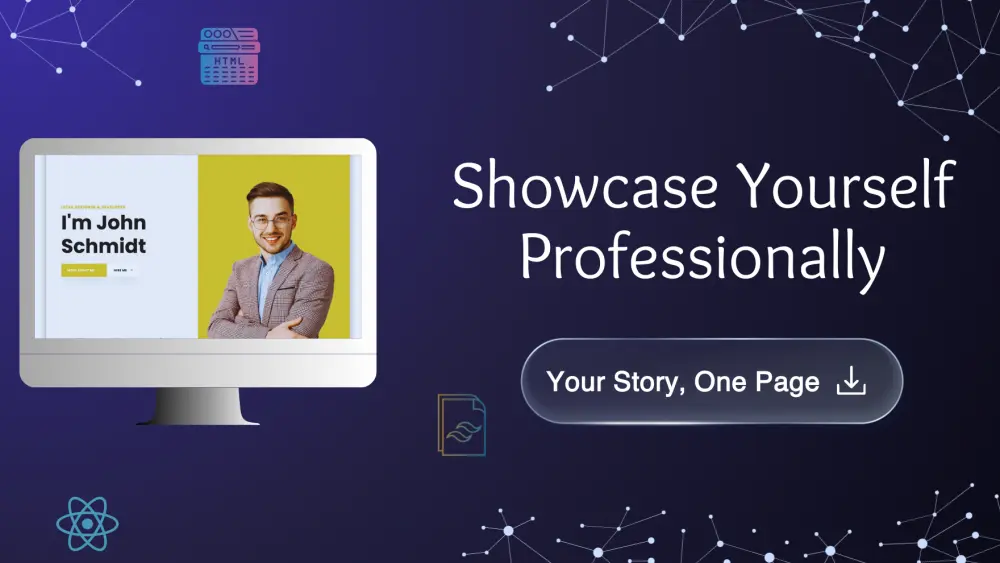 تصميم موقع بروفايل احترافي (Profile Website) متجاوب وسريع