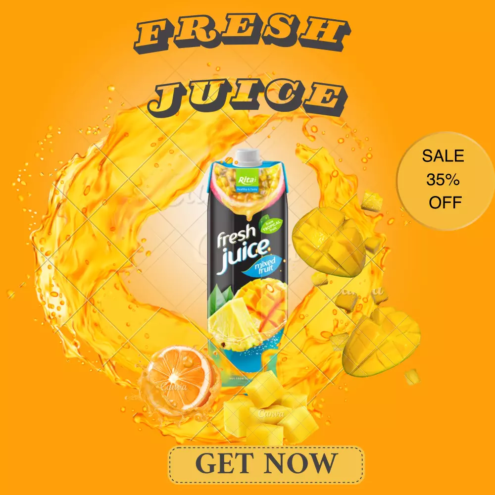 تصميم اعلان منتج عن طريق كانفا