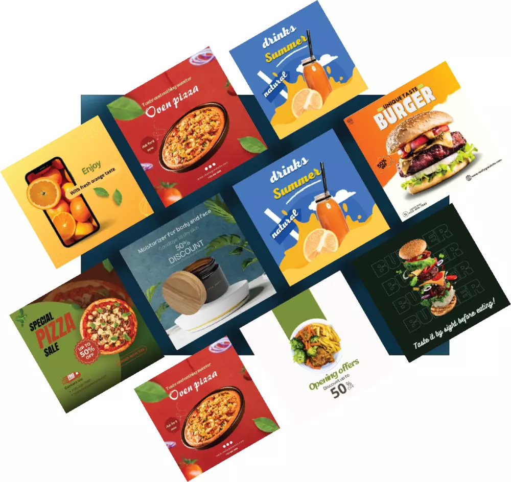 تصميم اعلانات سوشيال ميديا وبوسترات احترافية