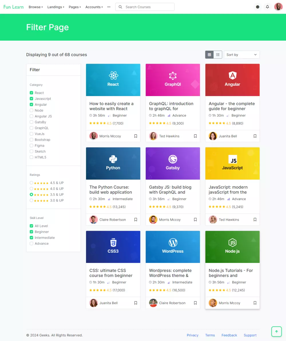 تصميم صفحة تتناسب مع كل الشاشات باستخدام Html5,CSS3, Bootstrap