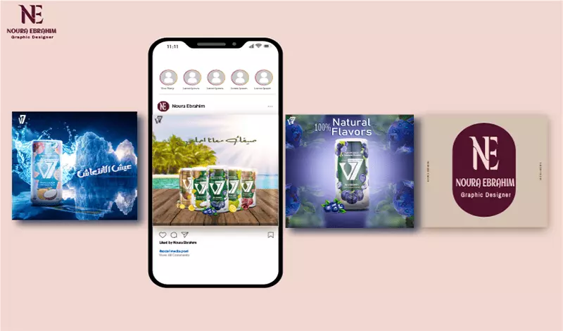 تصميم إعلانات سوشيال ميديا جذابة إبداعية.