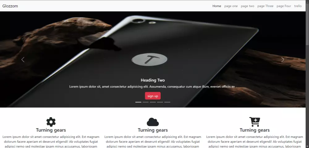 تصميم موقع الكتروني مع تريللو  باستخدام HTML5,CSS3,JS ,Boots