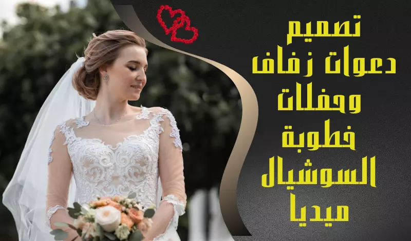 تصميم دعوات زفاف وحفلات خطوبة