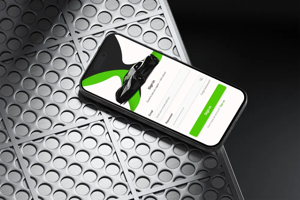 تصميم واجهة تطبيق تأجير سيارات احترافية (Car rental)