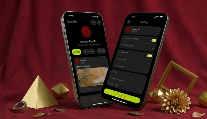 تصميم واجهة الملف الشخصي والإعدادات (UI/UX) باستخدام Figma