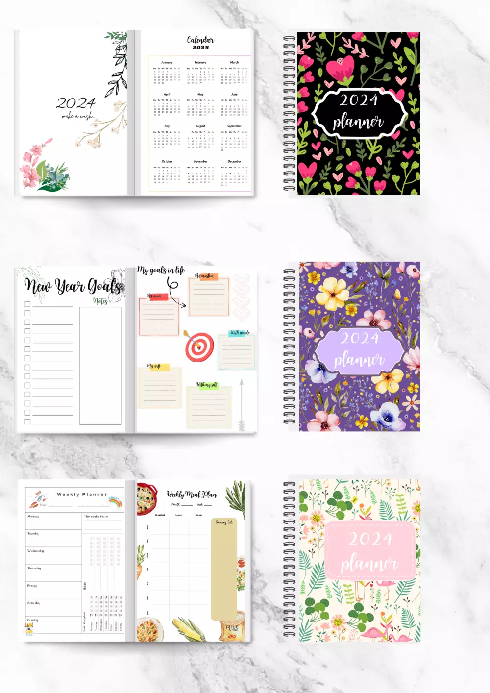 بلانر منظم planner 2024 أجندة دفتر