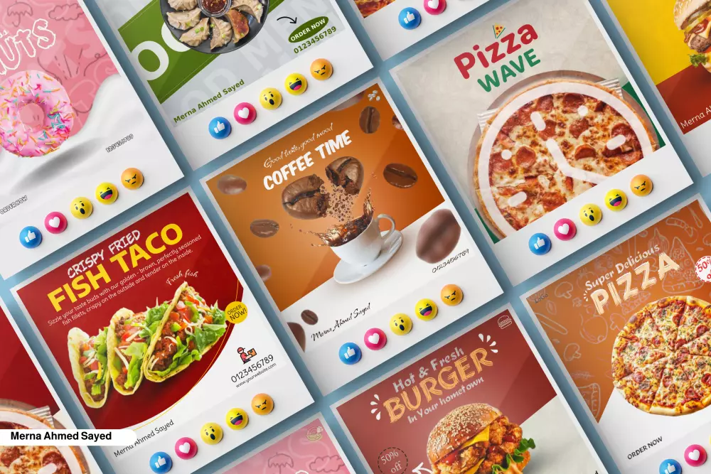 تصميم منشورات سوشال ميديا احترافية