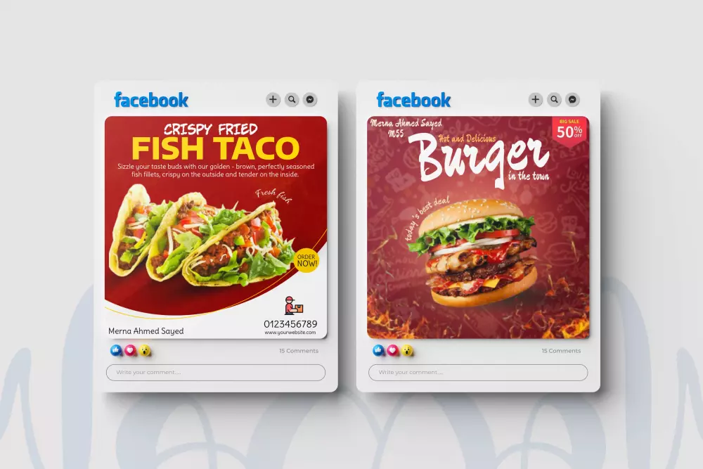 تصميم منشورات سوشال ميديا احترافية