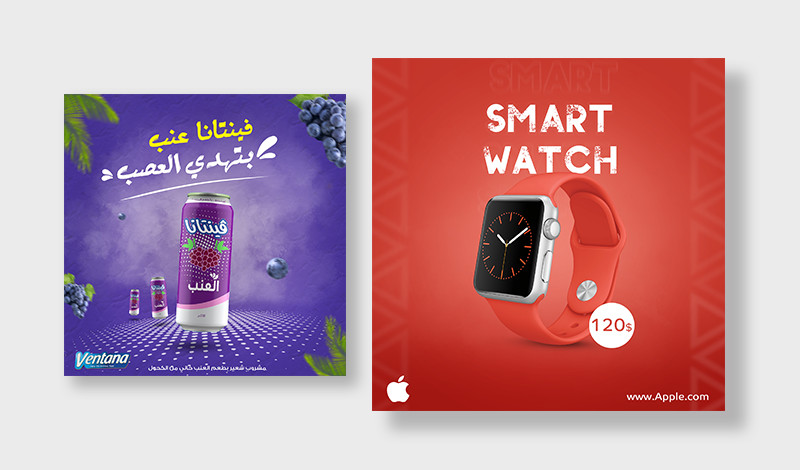 تصاميم سوشيال ميديا إحترافية