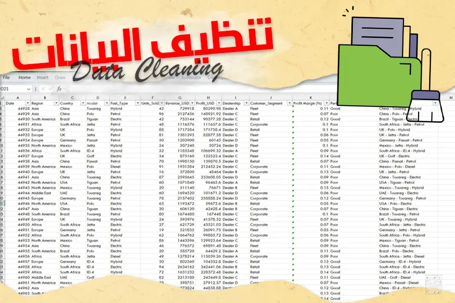 تنظيف وتنظيم بيانات Excel مع استكمال البيانات المفقودة خلال 24 ساعة