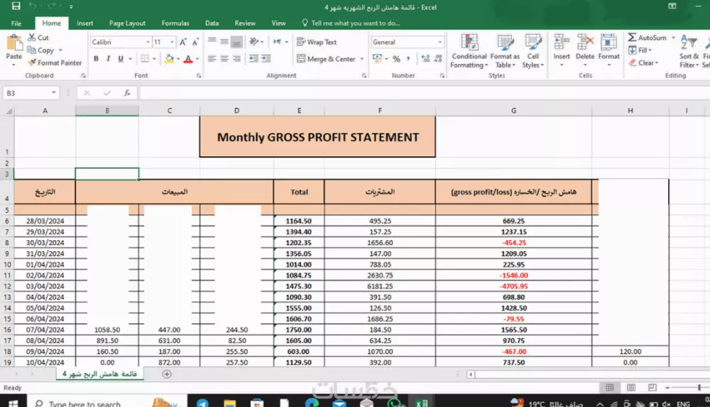محاسبه ماليه وإعداد القوائم المحاسبيه