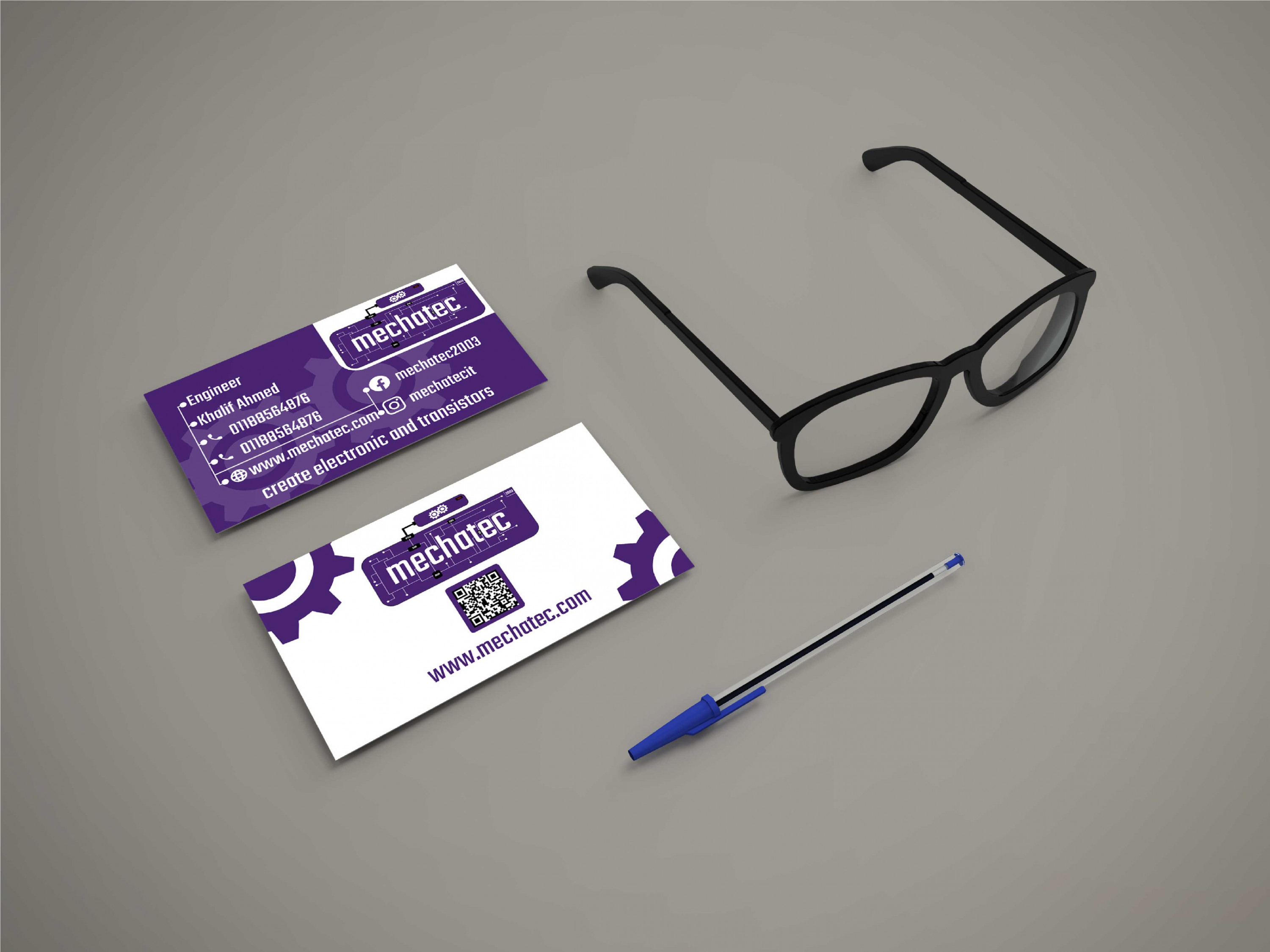 تصميم بطاقة أعمال لشركتك أو مؤسستك أو متجرك