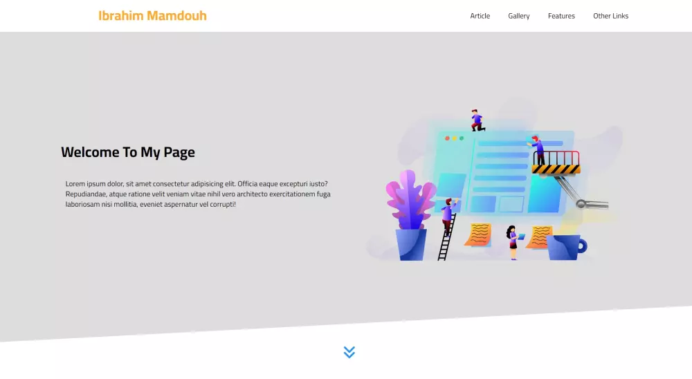 تصميم صفحة هبوط متجاوبة مع جميع الشاشات