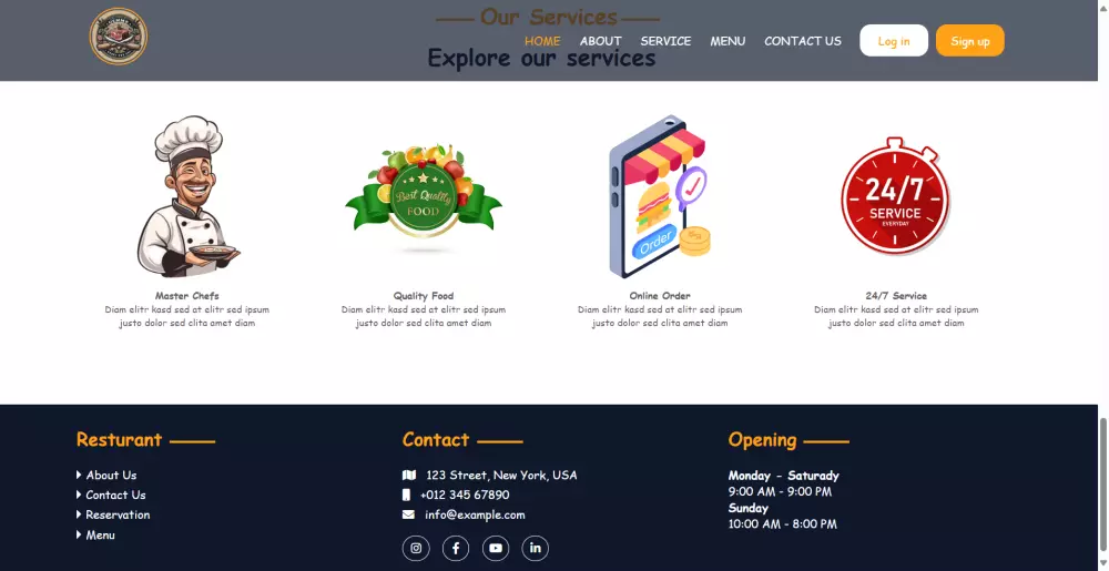 تصميم موقع الالكتروني متجاوب مع جميع الشاشات