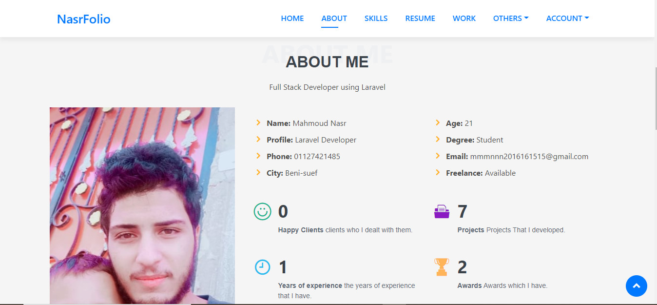 موقع سيرة ذاتية لعرض اعمالك وانجازاتك مقابل 10$