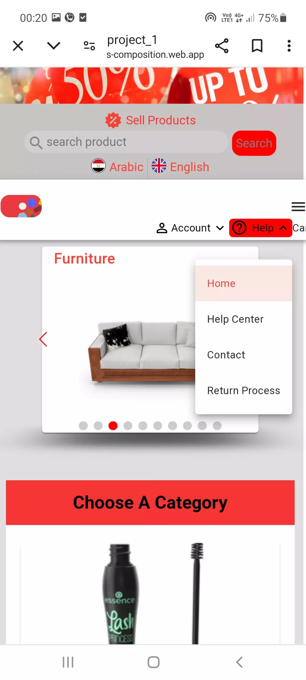 تحويل تصميم إلى html css javascript vuejs composition