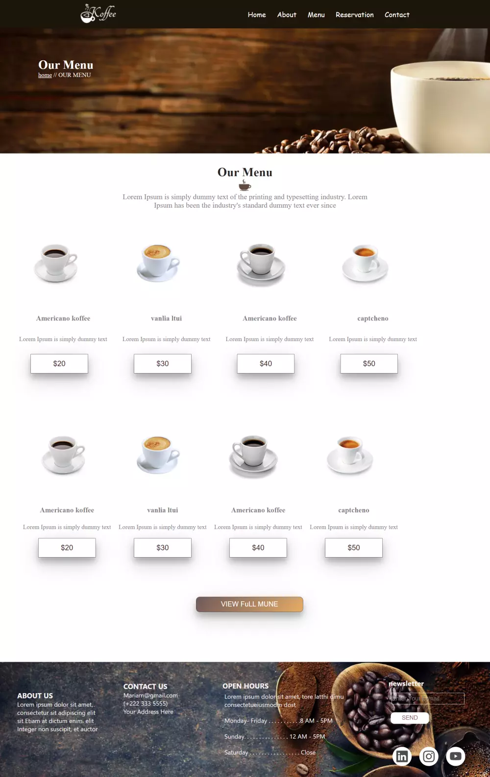 تصميم صفحة هبوط (landing page) باستخدام html &css
