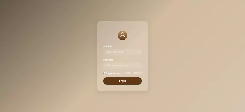 تصميم صفحه تسجيل دخول login page