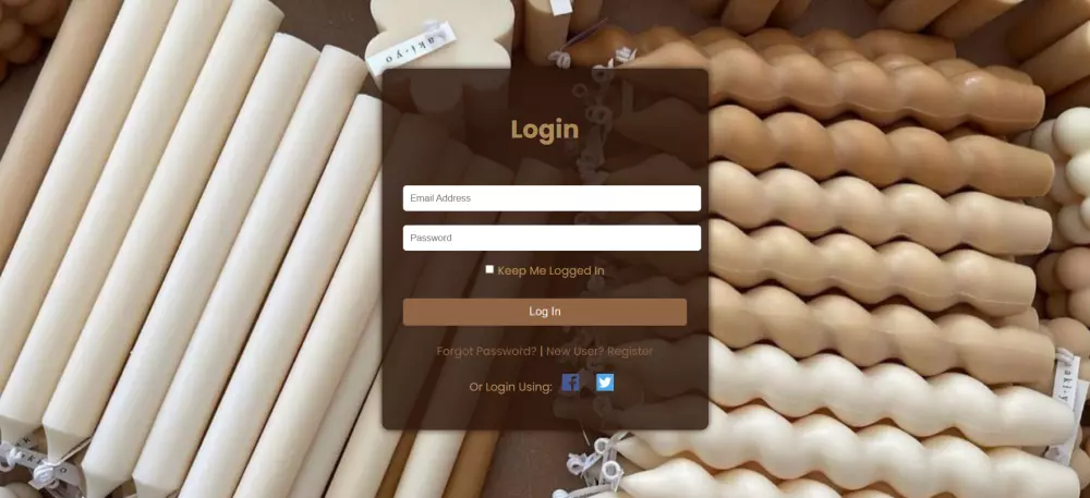 تصميم صفحه تسجيل دخول login page