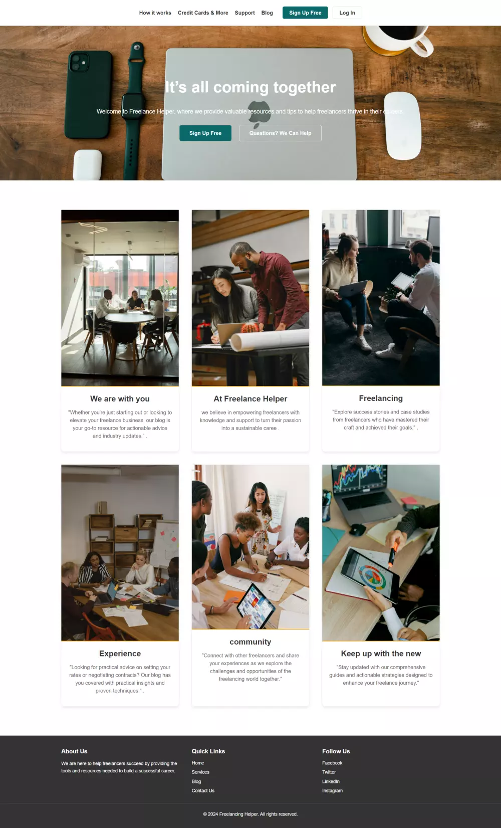 انشاء صفحه هبوط landing page