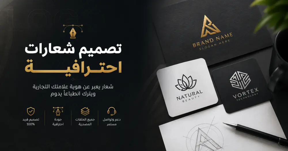 تصميم شعار احترافي يعبر عن هوية مشروعك