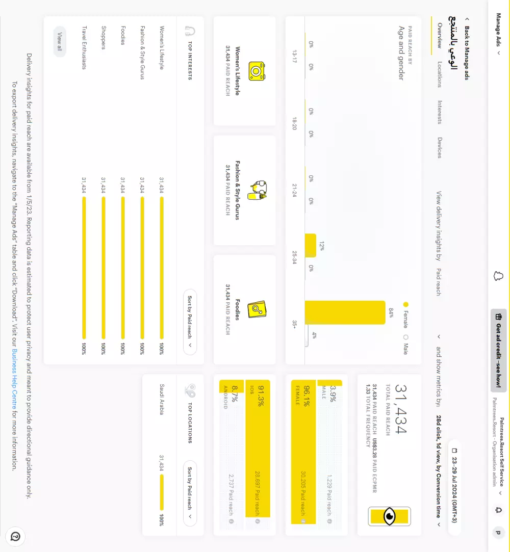إدارة جميع منصات التواصل الإجتماعي مع تنزيل يومي