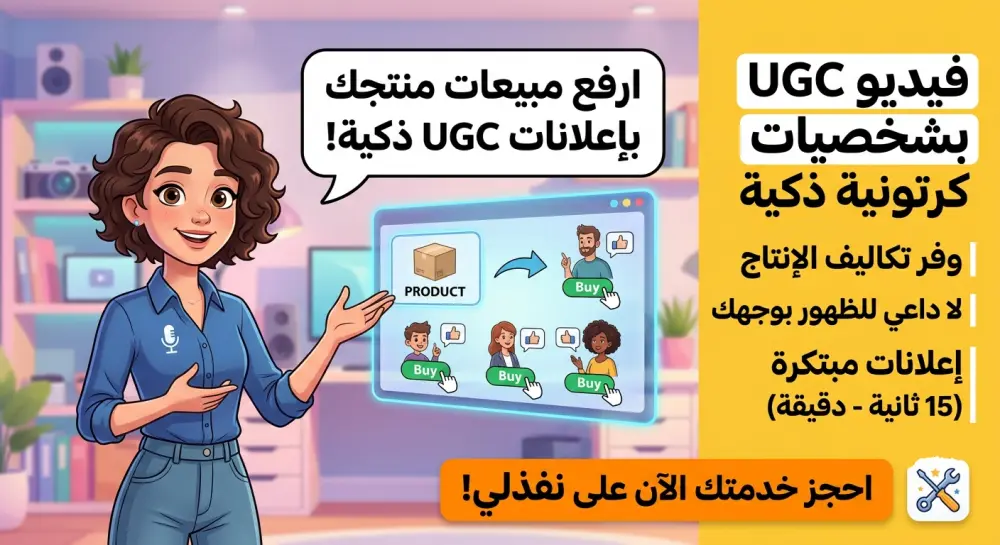 صناعة فيديو إعلاني UGC