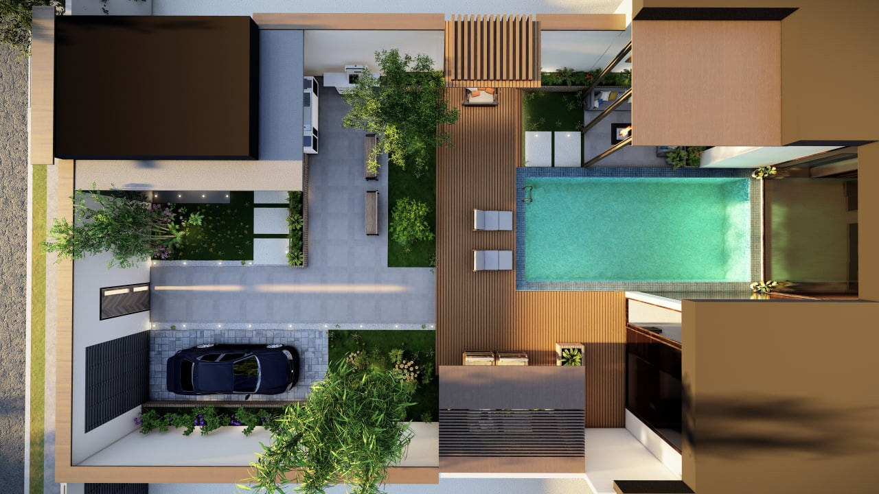 تصميم معماري للمخططات و الواجهات وتصميم داخلي