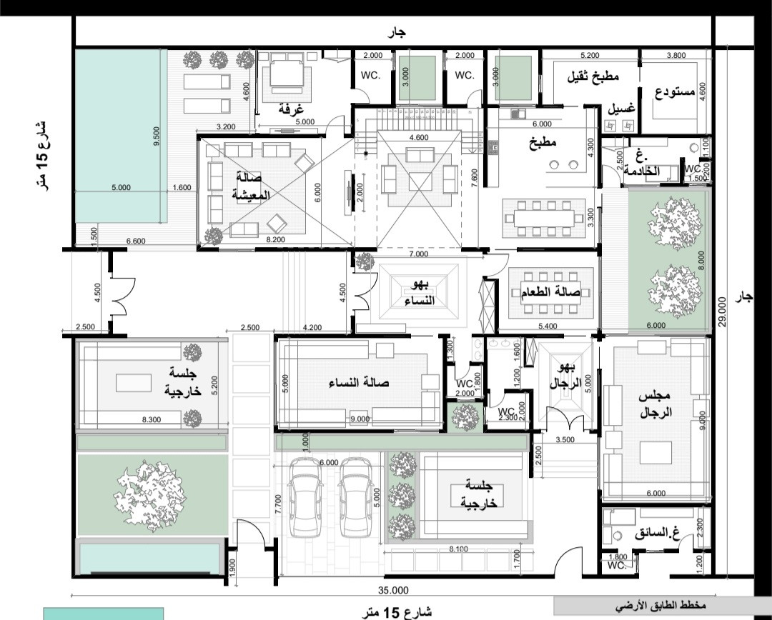 تصميم معماري للمخططات و الواجهات وتصميم داخلي