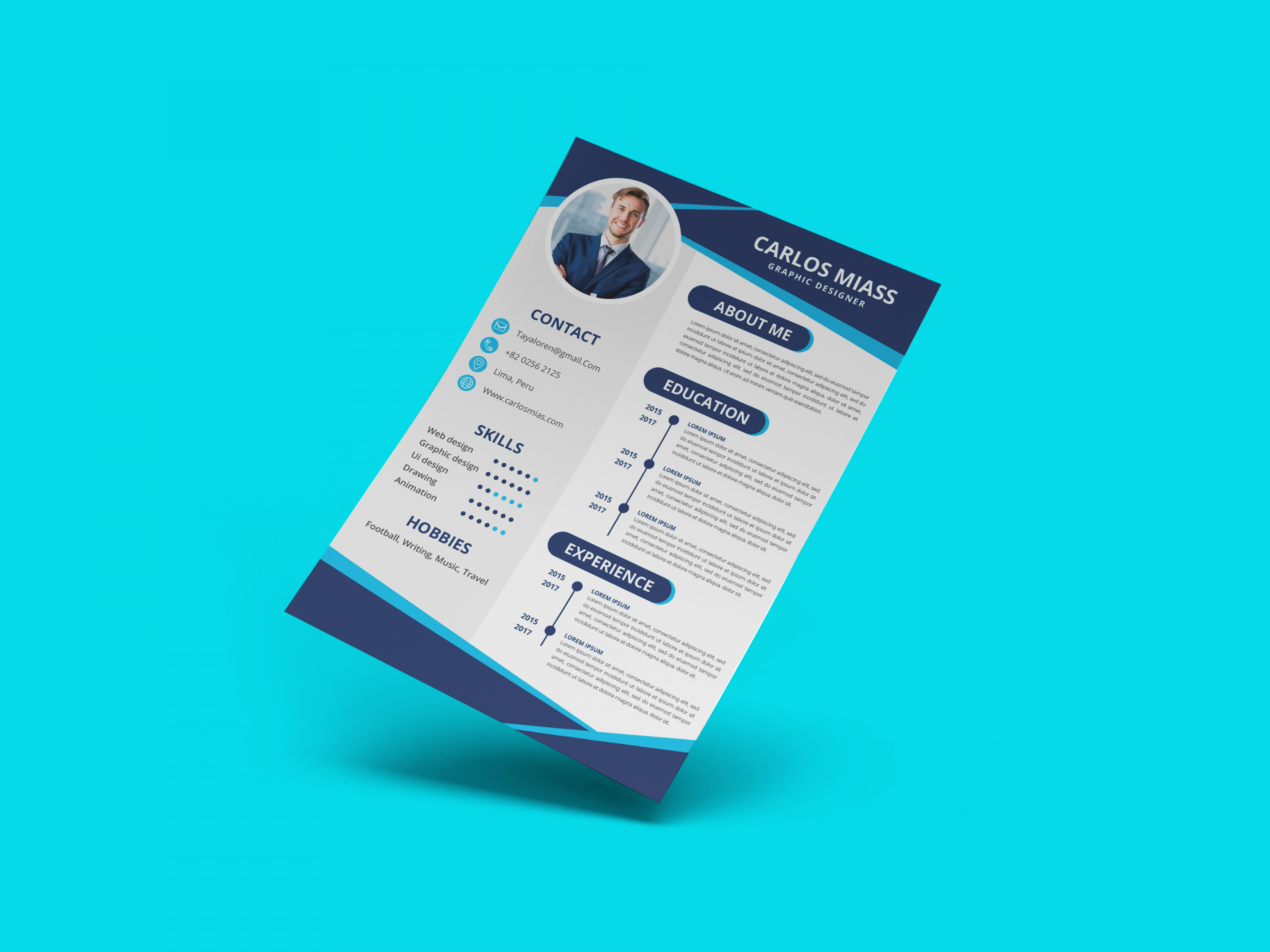 تصميم سيرة ذاتية CV بشكل احترافي و جذاب