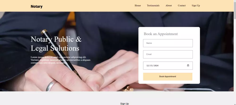 سأقوم بتنفيذ صفحة هبوط