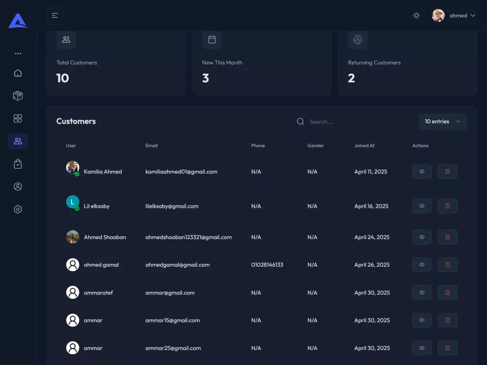 سأقوم بتطوير الباك اند الكامل لموقعك أو تطبيقك باستخدام تقنيات حديثة مثل: Node.js + Express + MongoDB