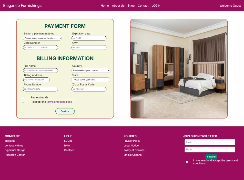 إنشاء صفحة هبوط لموقع إلكتروني باستخدام HTML,CSS,JAVASCRIPT