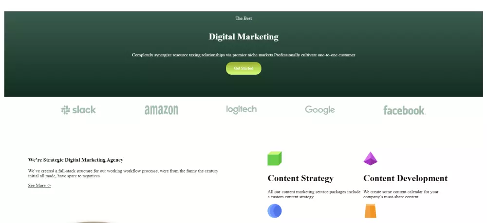 إنشاء صفحة هبوط لموقع إلكتروني باستخدام HTML,CSS,JAVASCRIPT