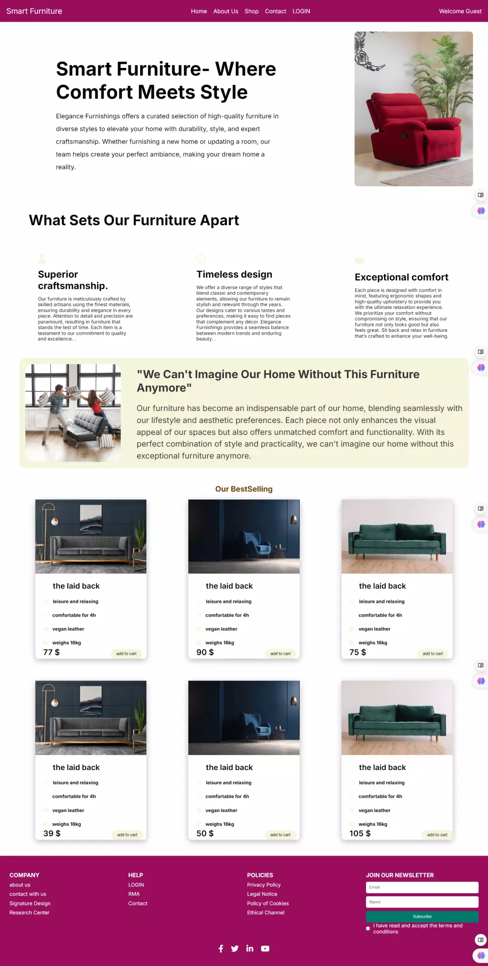 إنشاء صفحة هبوط لموقع إلكتروني باستخدام HTML,CSS,JAVASCRIPT