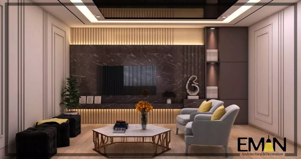 تصميم داخلي مساحة 5م