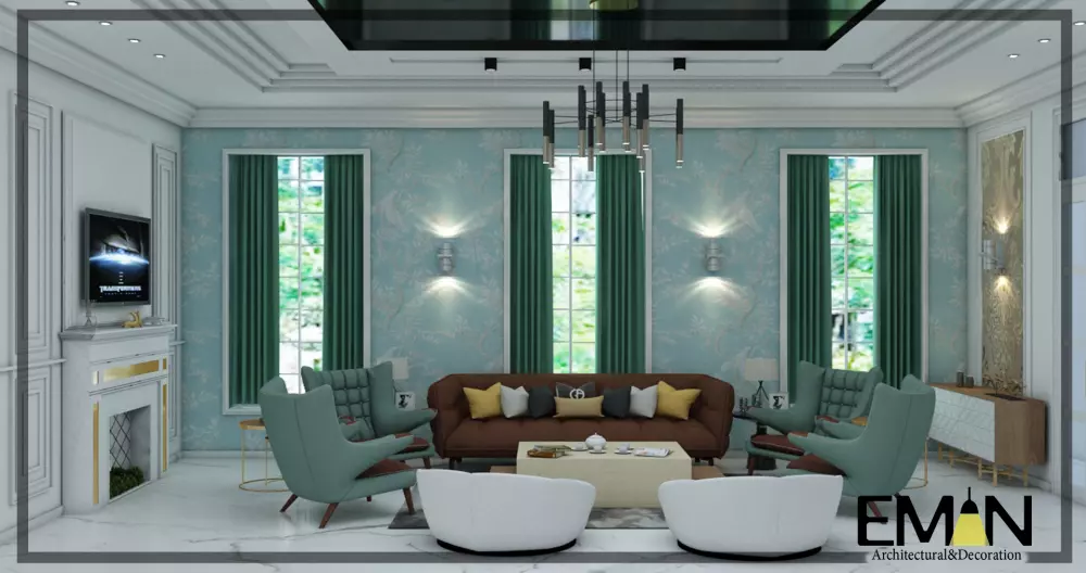 تصميم داخلي مساحة 5م