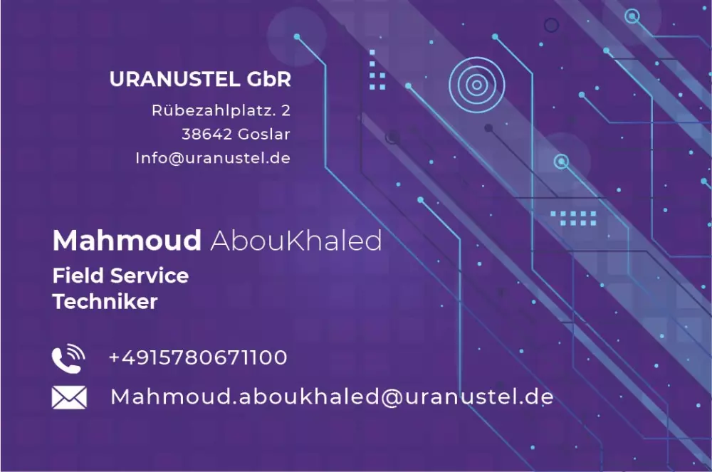 تصميم بطاقة عمل مميزة واحترافية
