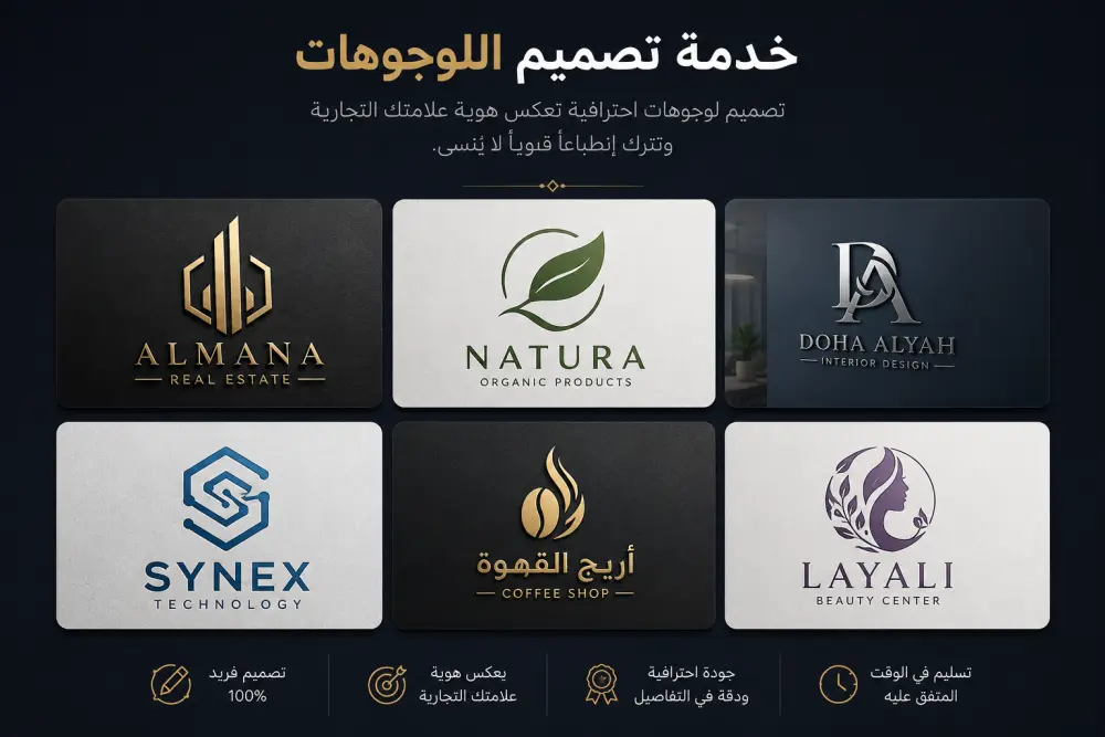 تصميم لوجو احترافي يعبر عن هوية براندك بشكل مميز وجذاب
