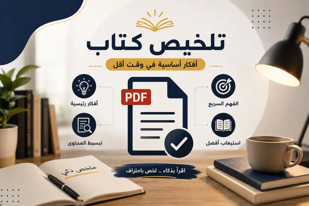 خدمة تلخيص الكتب والملفات PDF