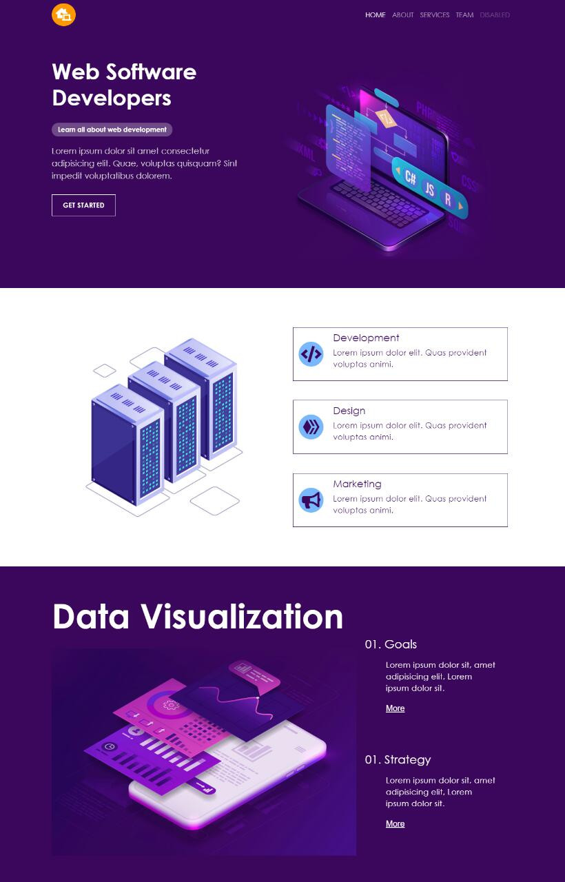 تصميم صفحة ويب بشكل جذاب متجاوبة مع جميع الشاشات