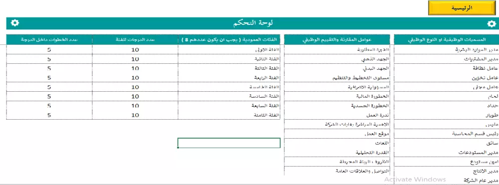 برنامج لعمل سلم رواتب احترافي