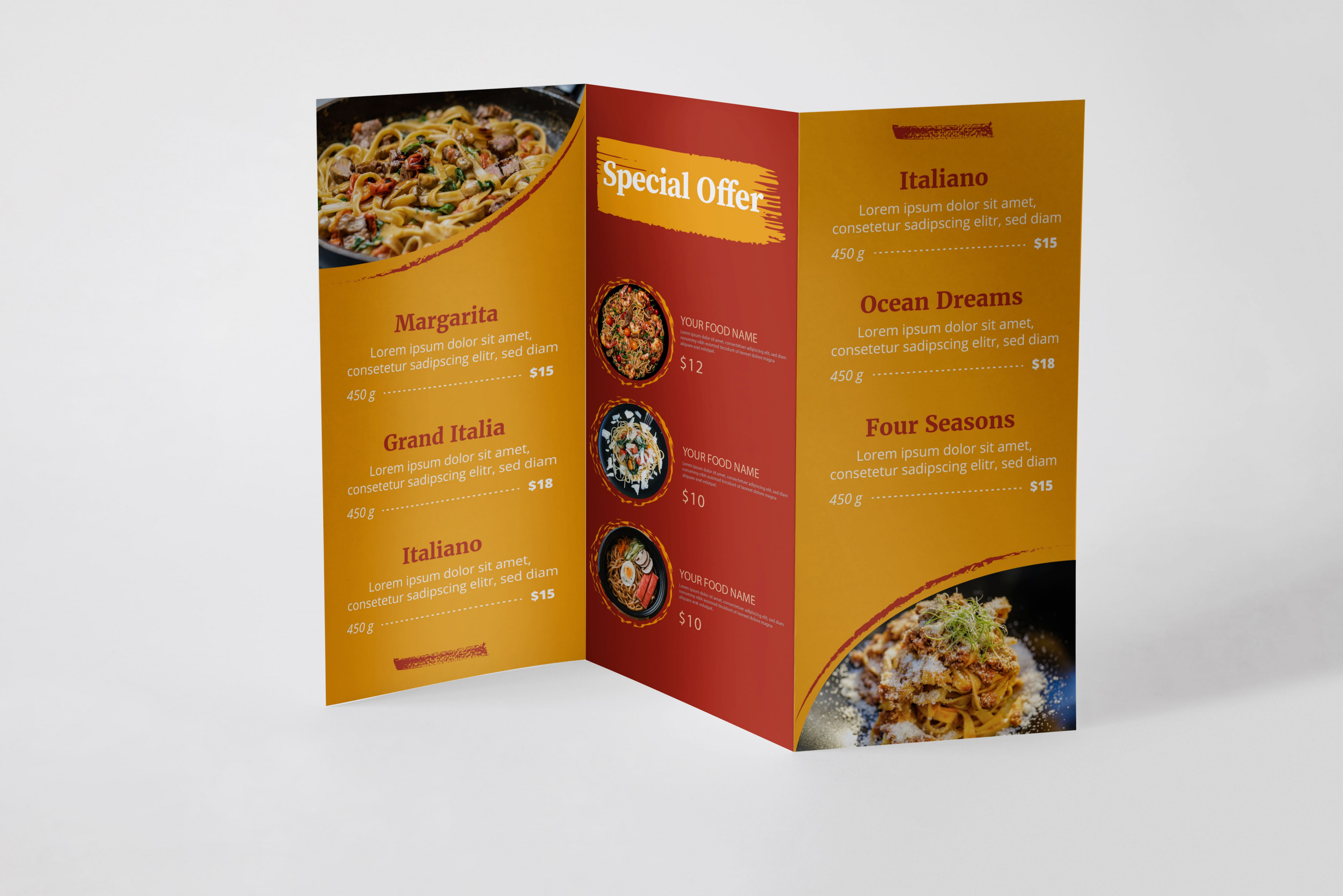 تصميم بروشور-منيو- فولدر- فلاير احترافي